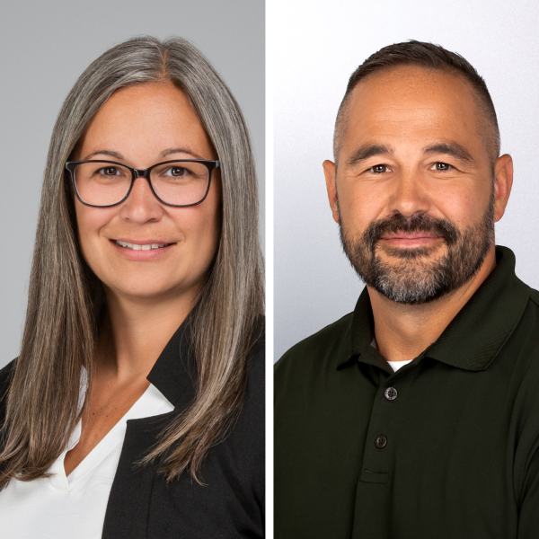 Headshots of two people side by side