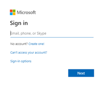 Office 365 Log In Screenshot