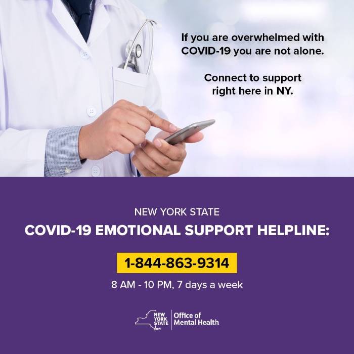 NYS Emotional Support Helpline