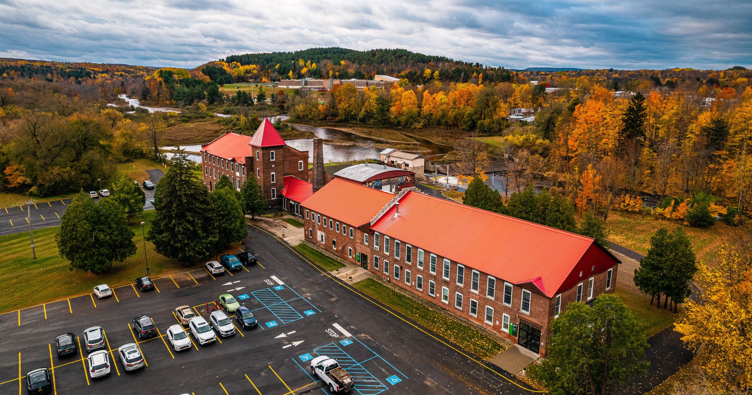 The college's Malone campus in the Fall