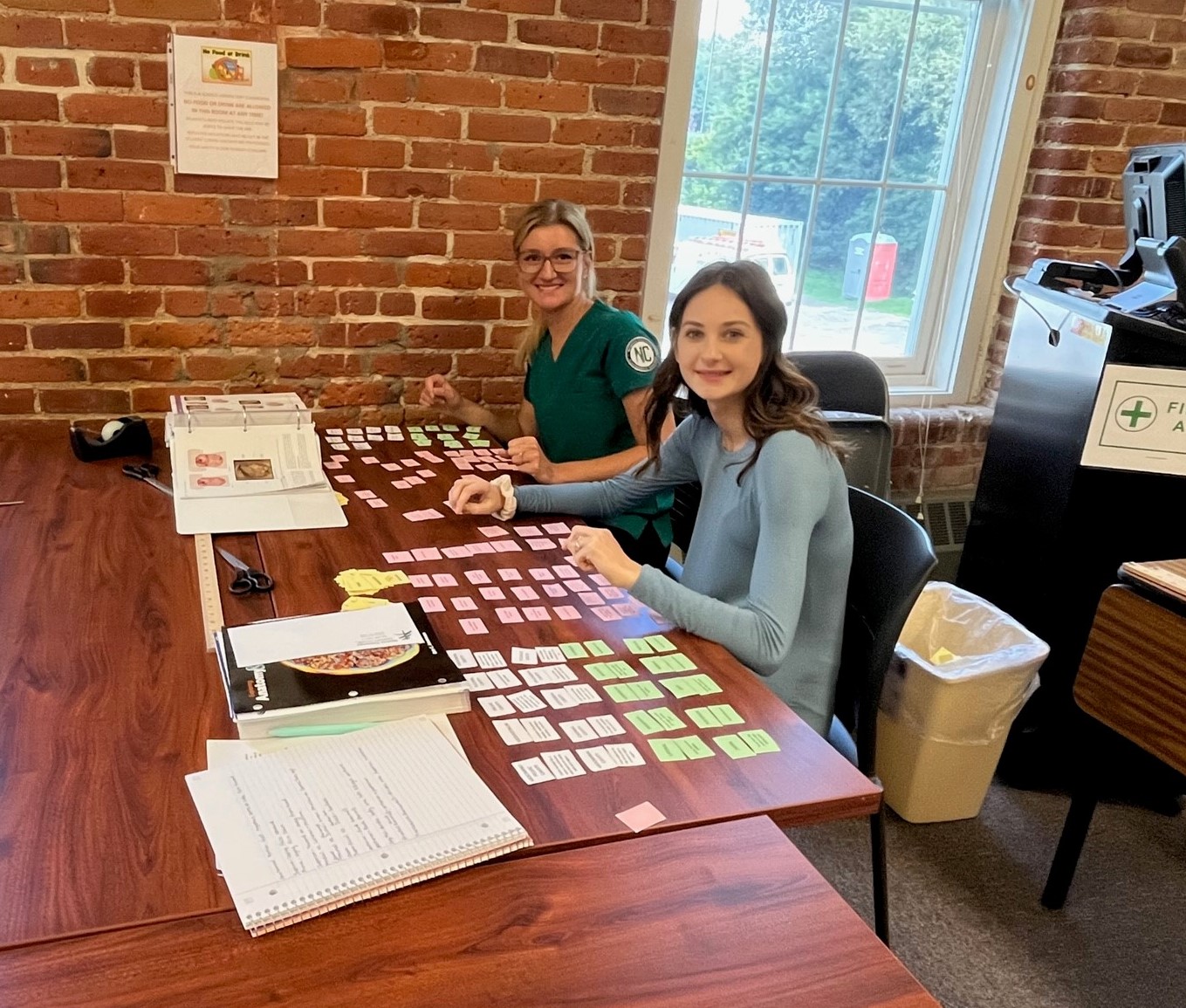 Biology students at work at the Malone campus