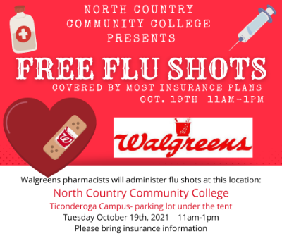 Flu Shot Clinic at Ticonderoga Campus