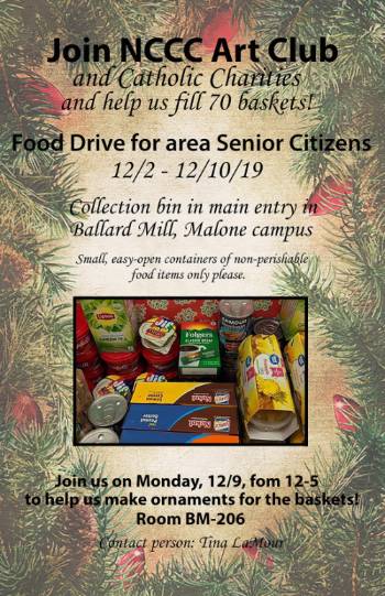 Food Drive at NCCC Malone