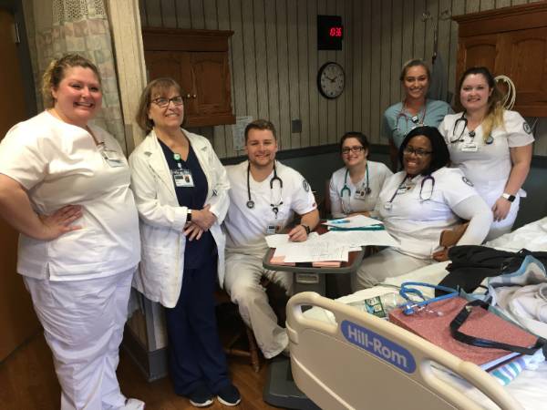 Nursing students in Malone