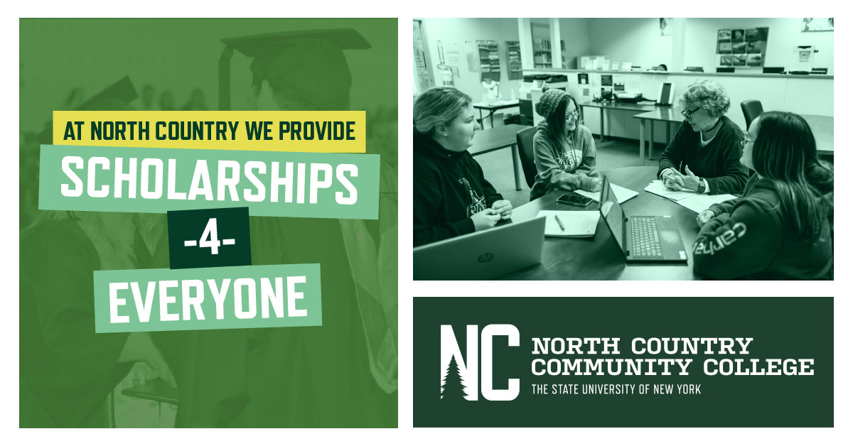 Learn more about Scholarship Opportunities Images of students and text that says Schoarships-4-Everyone