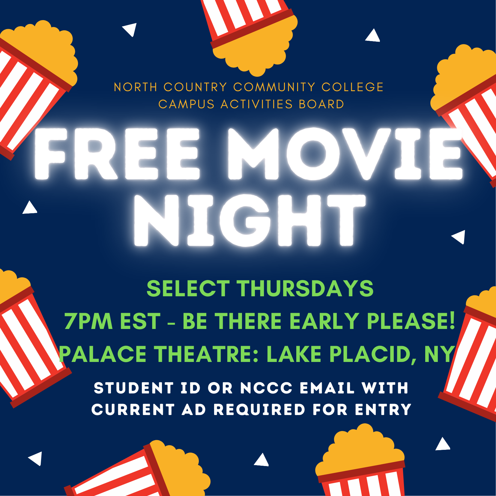 Free Movie Night at Lake Placid Palace Theatre