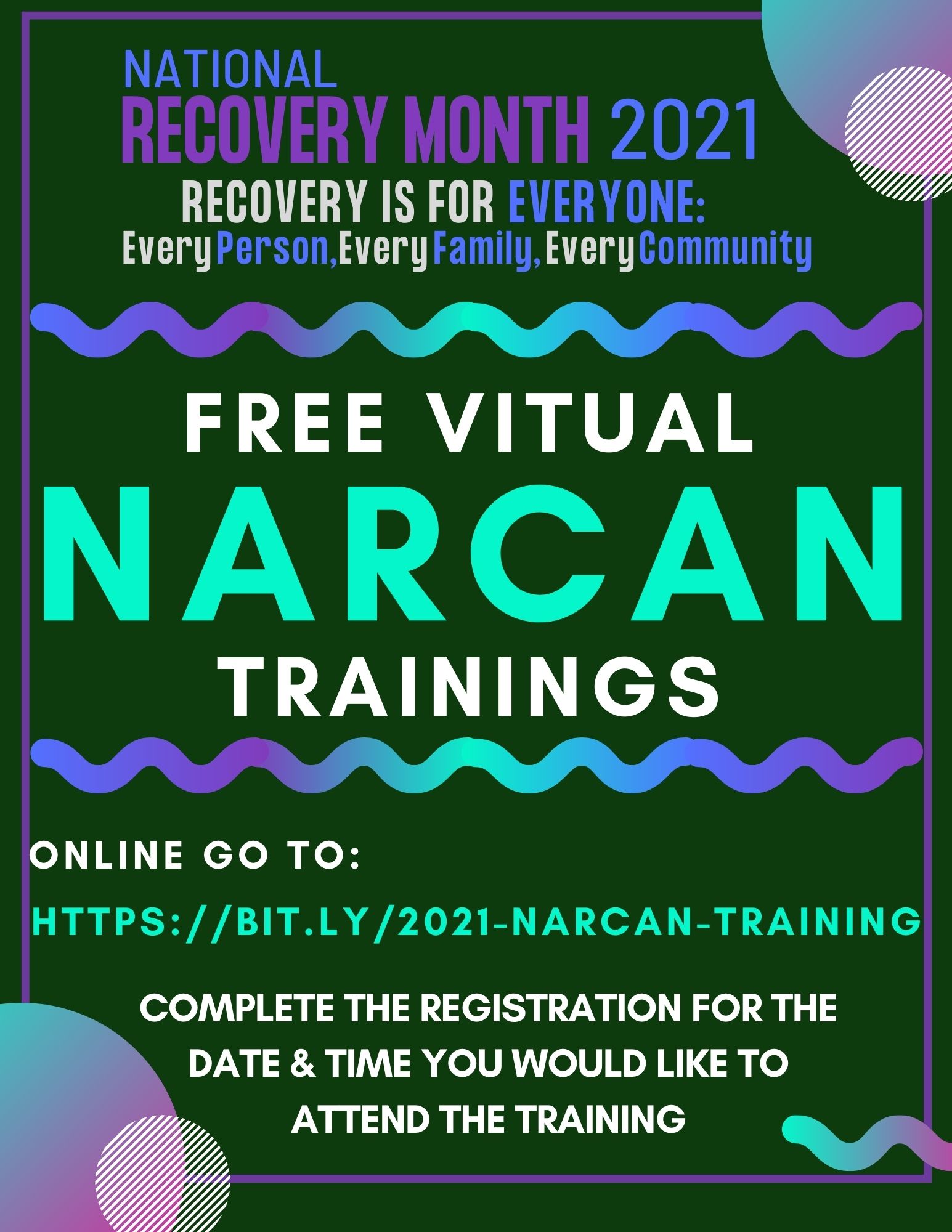 Virtual NARCAN Trainings