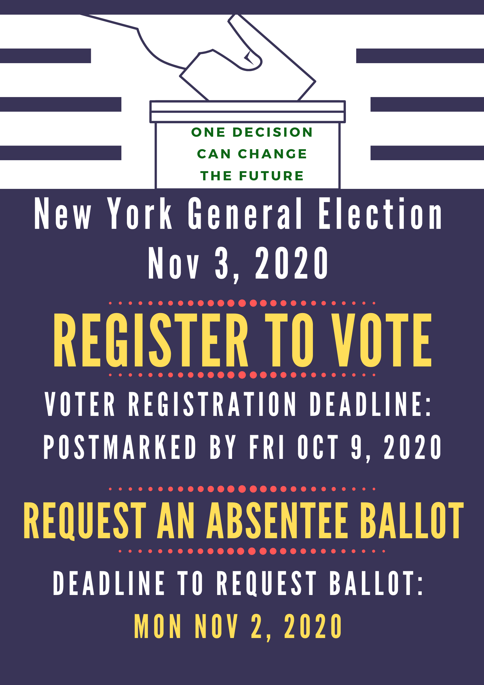 New York State Voting Dates to Remember