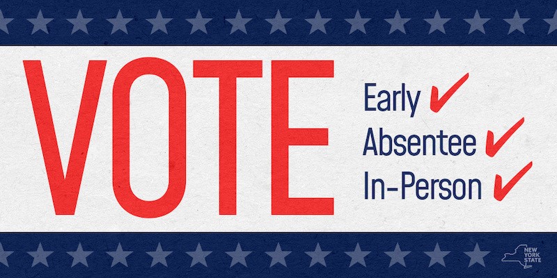 NYS Vote Early Absentee or In Person